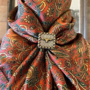 Cinnamon Paisley Wild Rag